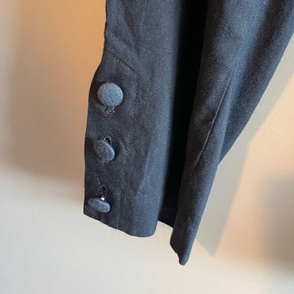 J.Jill Navy Linen Stretch Pant with Buttons | SZ S - Picture 7 of 12